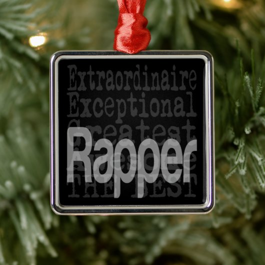 Rapper Extraordinaire Metal Ornament Aus Metall (Baum)