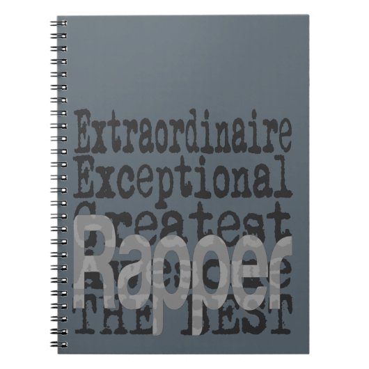 Rapper Extraordinaire Notizblock (Vorderseite)
