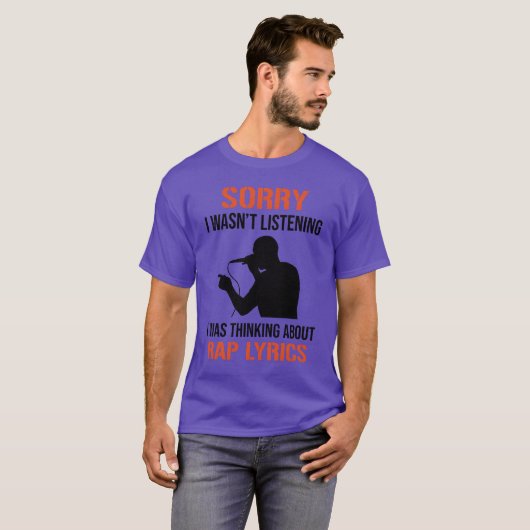 Rapper MC Hip Hop Rap Lyrics Freestyle Quote frien T-Shirt (Vorne ganz)