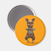 Rapper Pig Magnet (Vorderseite/Rückseite)