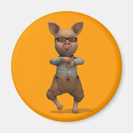 Rapper Pig Magnet (Vorne)