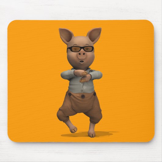 Rapper Pig Mousepad (Vorne)