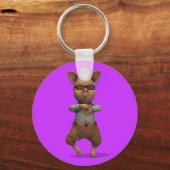 Rapper Pig Schlüsselanhänger (Vorderseite)