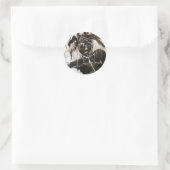 Rapper Rage Runder Aufkleber (Tasche)