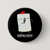 Rapping Papier Funny Wrapping Paper Puff Dark BG Button (Vorderseite)