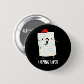 Rapping Papier Funny Wrapping Paper Puff Dark BG Button (Vorne & Hinten)