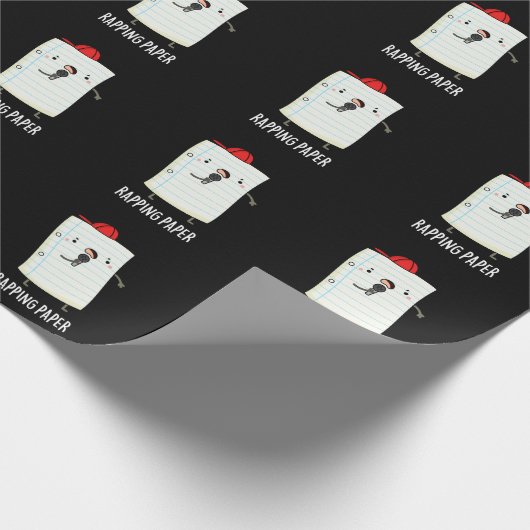 Rapping Papier Funny Wrapping Paper Puff Dark BG Geschenkpapier (Ecke)