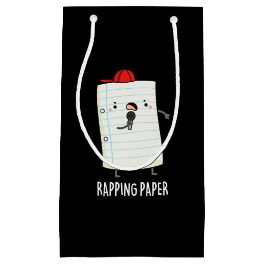 Rapping Papier Funny Wrapping Paper Puff Dark BG Kleine Geschenktüte (Vorderseite)