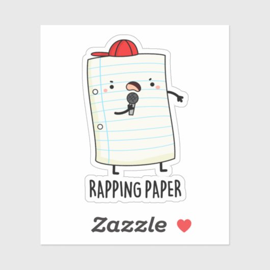 Rapping Papier Funny Wrapping Paper Puffer Aufkleber (Blatt)