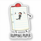 Rapping Papier Funny Wrapping Paper Puffer Aufkleber (Vorderseite)