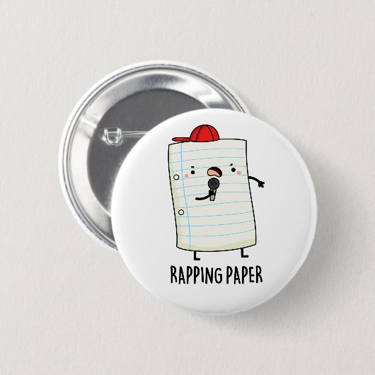 Rapping Papier Funny Wrapping Paper Puffer Button (Vorne & Hinten)