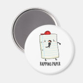 Rapping Papier Funny Wrapping Paper Puffer Magnet (Vorderseite/Rückseite)