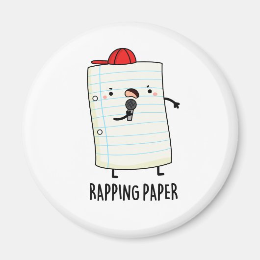 Rapping Papier Funny Wrapping Paper Puffer Magnet (Vorne)