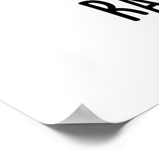 Rapping Papier Funny Wrapping Paper Puffer Poster (Ecke)