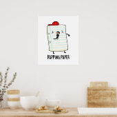 Rapping Papier Funny Wrapping Paper Puffer Poster (Küche)