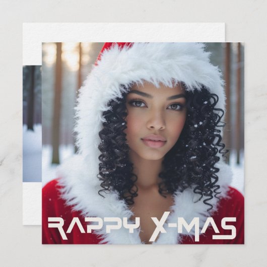 RAPPY WEIHNACHTEN EINLADUNG (Vorne/Hinten)