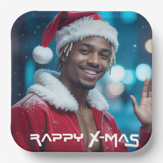 RAPPY WEIHNACHTEN PAPPTELLER (Vorderseite)