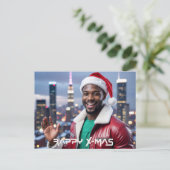 RAPPY WEIHNACHTEN POSTKARTE (Stehend Vorderseite)