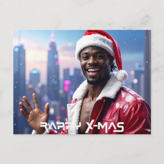 RAPPY X-MAS FEIERTAGSPOSTKARTE (Vorderseite)