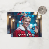 RAPPY X-MAS MITTEILUNGSKARTE (Vorderseite/Rückseite Beispiel)
