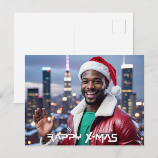 RAPPY X-MAS POSTKARTE (Vorne/Hinten)