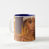 RAPPY X-MAS ZWEIFARBIGE TASSE (Vorderseite Links)