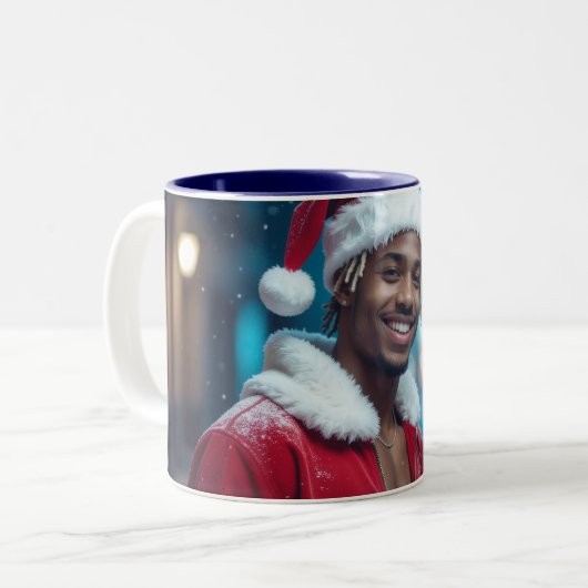 RAPPY X-MAS ZWEIFARBIGE TASSE (Vorderseite Links)