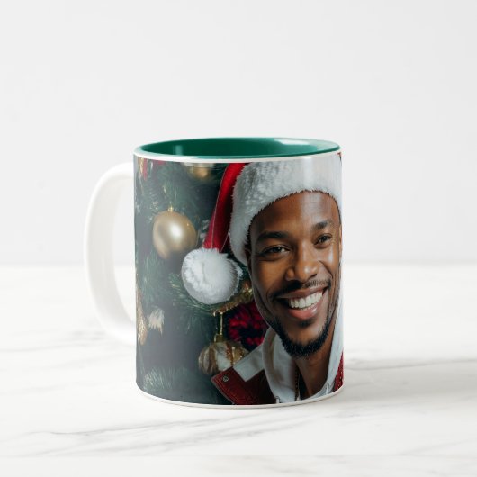 RAPPY X-MAS ZWEIFARBIGE TASSE (Vorderseite Links)