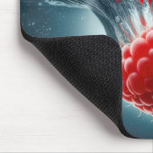Rapsbeere in Wasser eintauchen Mousepad (Ecke)