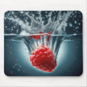 Rapsbeere in Wasser eintauchen Mousepad (Vorne)