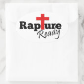 Rapsbereit Ovaler Aufkleber (Tasche)