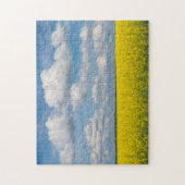 Rapsfeld & Wolken Puzzle (Vertikal)
