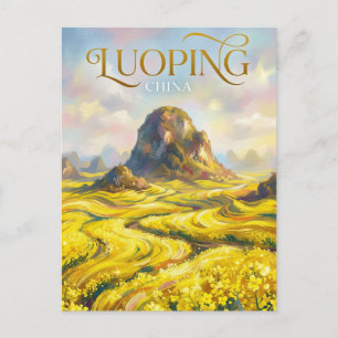 Rapsfelder von Luoping China Postkarte
