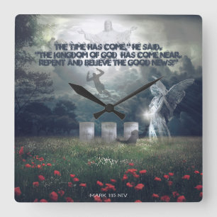 Rapskirche Quadratische Wanduhr