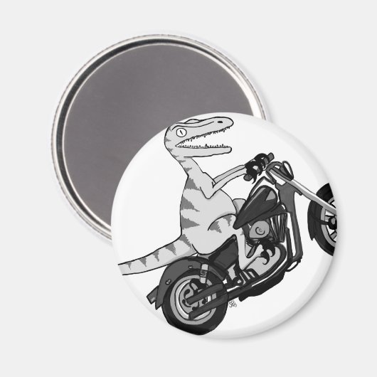 Raptor auf Hog Magnet (Vorderseite/Rückseite)