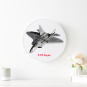 Raptor F 22 Große Wanduhr (Zuhause)