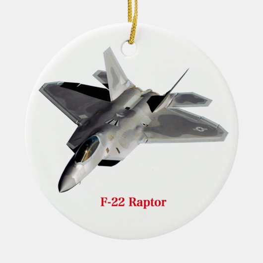 Raptor F-22 Keramik Ornament (Vorne)