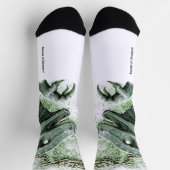 Raptor in Green Socken (Oben)