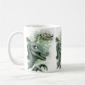 Raptor in Grün Kaffeetasse (Links)