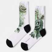 Raptor in Grün Socken (Linkes Detail)