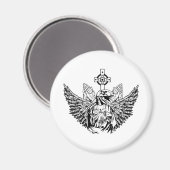 Raptor Jesus Lieben Sie Magnet (Vorderseite/Rückseite)