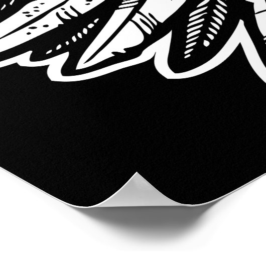 Raptor Jesus Lieben Sie Poster (Ecke)