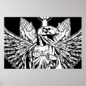 Raptor Jesus Lieben Sie Poster (Vorne)