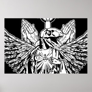 Raptor Jesus Lieben Sie Poster