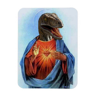 Raptor Jesus Magnet