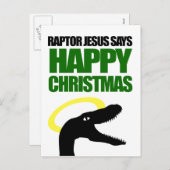 Raptor Jesus sagt glücklich Weihnachten (Vorne/Hinten)