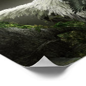 Raptor mit Federn Poster (Ecke)