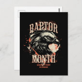 Raptor Month, Adler Postkarte (Vorne/Hinten)