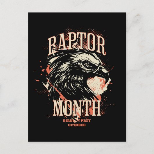 Raptor Month, Adler Postkarte (Vorderseite)