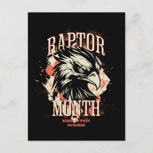 Raptor Month, Hawk Postkarte